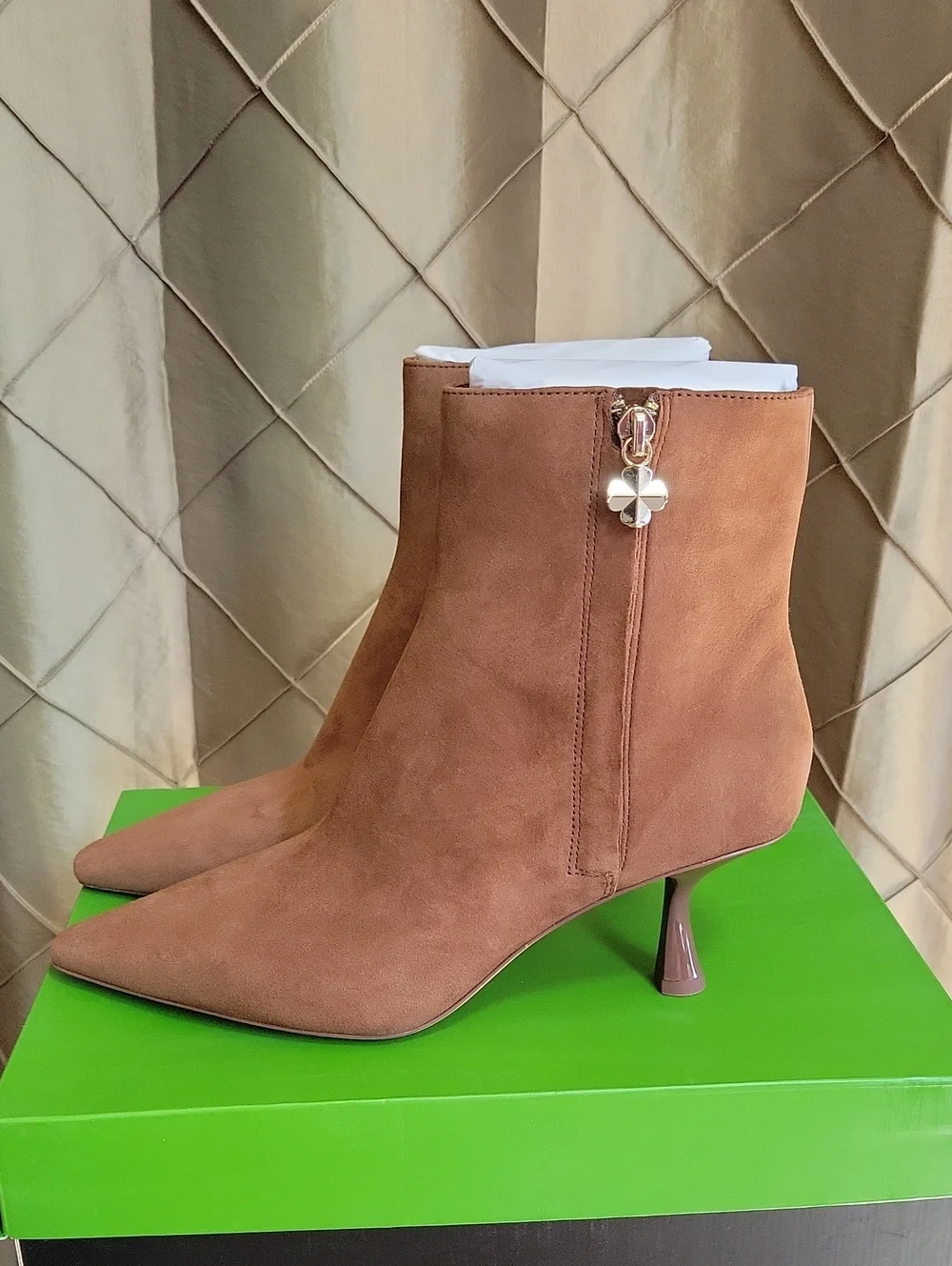 NWT- Kate Spade ‘Adele’ Suede Kitten Heel Ankle Bootie